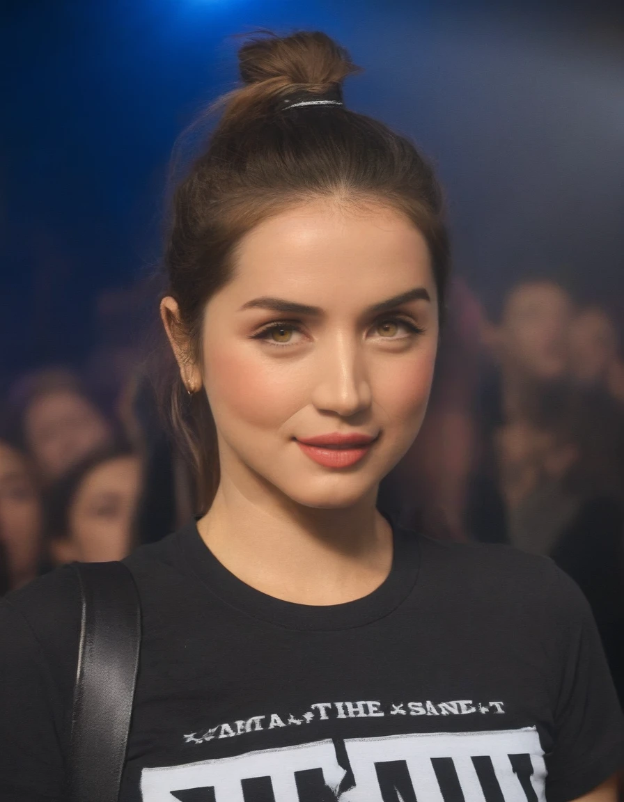closeup portrait picture of amhx woman, (wearing a Band T-shirt:1.2),(Attending:1.2),(a Concert, crowd, stage lights:1.2) , eye makeup, smoky eyeshadow
<lora:AnaDeArmasXLDogustart@1.24:1.35> <lora:sdxl_offset_example_v10:0.4>