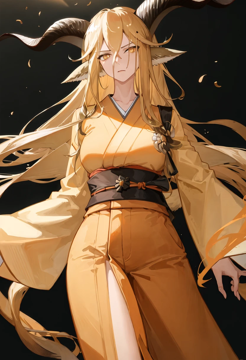 best quality, masterpiece, highres, solo, {degenbrecher_arknights:0.90}, {white kimono:1.35}, {red hakama:1.35}, {wide sleeves:1.20}