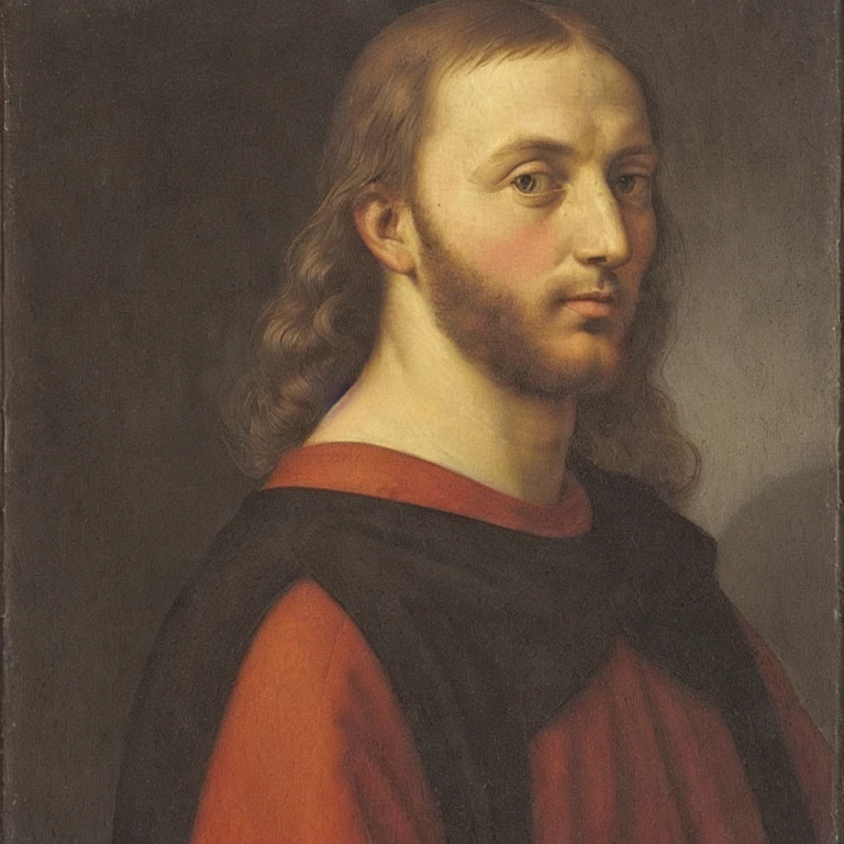 <lora:Raphael_HighRenaissance_VII:0.5>, saint_raphael_vii, portrait of a man