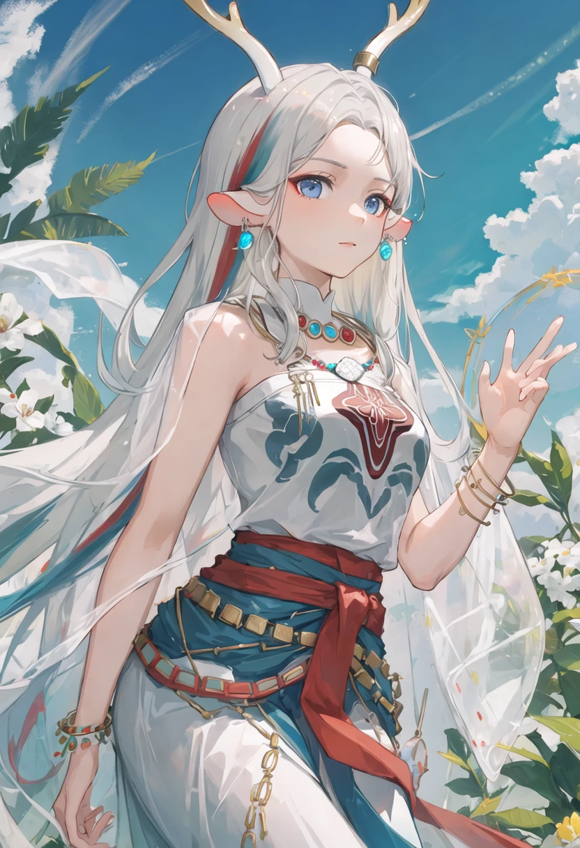 {safe:1.10}, best quality, masterpiece, highres, solo, {nine_colored_deer_arknights:0.90}