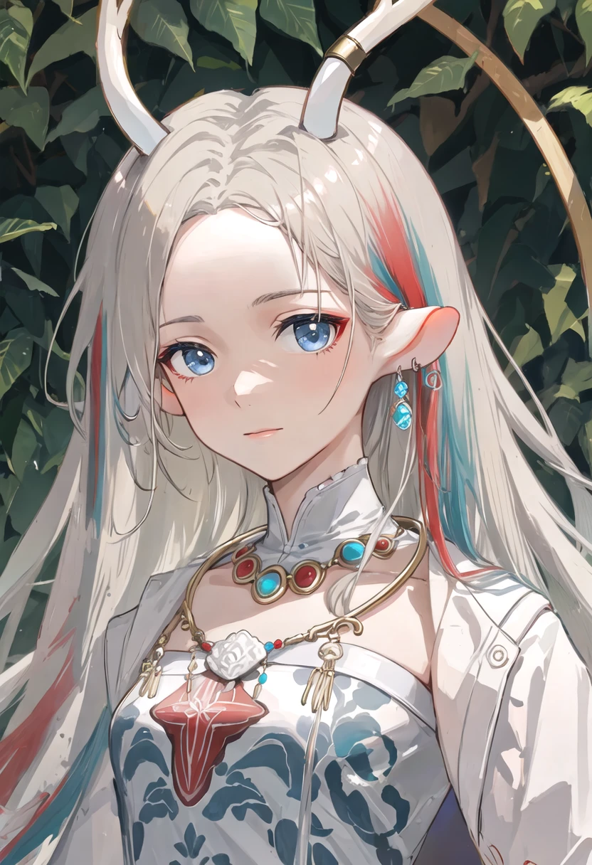 {safe:1.10}, best quality, masterpiece, highres, solo, {nine_colored_deer_arknights:0.90}, portrait, looking_at_viewer