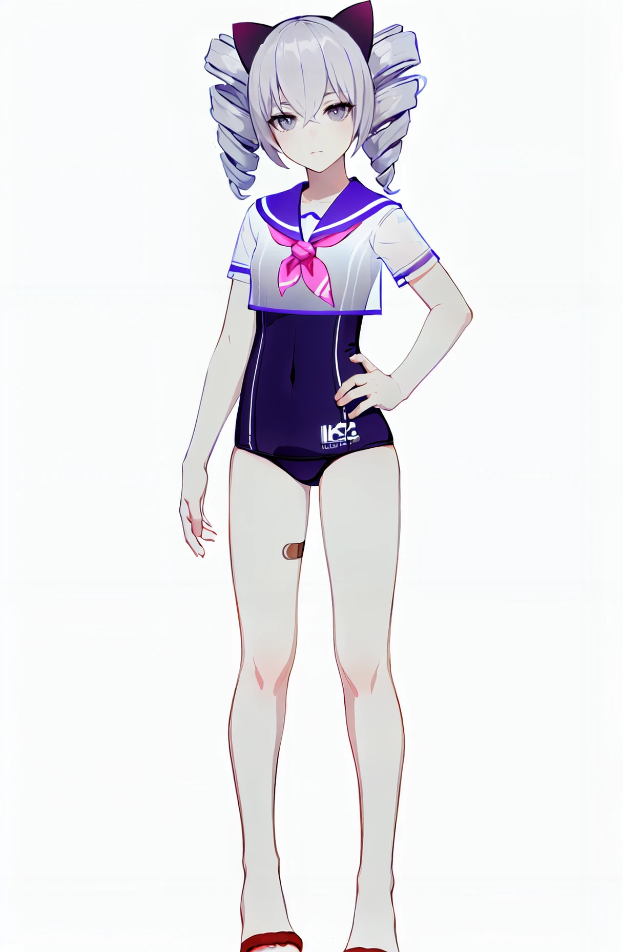 ,,cute,pink hair,thick thigh ,mini camisole, thick thighs,flat chest,pink mini camisole,crop top,raiden, ,,flat chest,fullbody,perfect thighs,standing, thick thighs, blushing,,, standing straight, head to toe capture on the frame,,, toes,bare feet,, ,white background, cute,open abdomen,perfect body ratio, body ratio, white background, front facing, looking at viewer, ,, baby girl