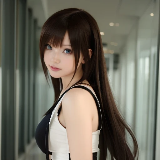 1girl, tifa cosplay