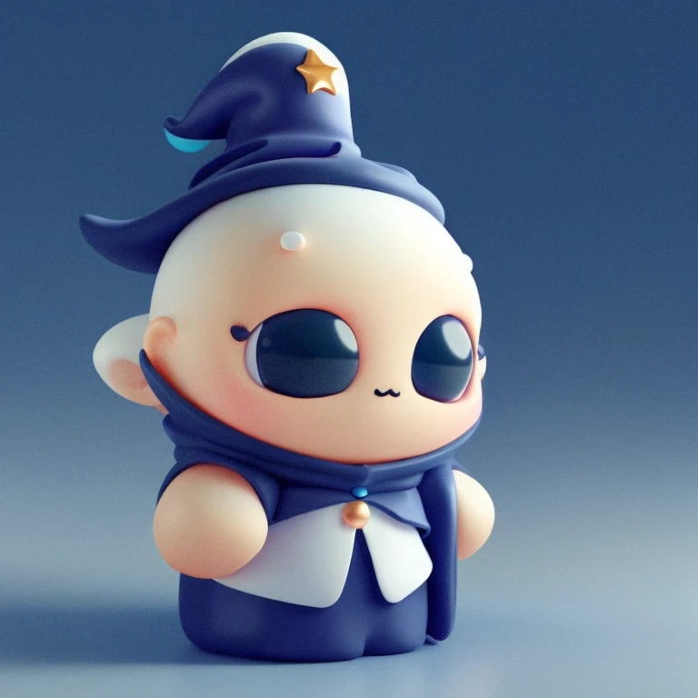 masterpiece, best quality,(Wizard:1.1),solo,cute,blind box, 3d rendering,HD,8K, white background, <lora:dayanmengV2-000010:0.8>