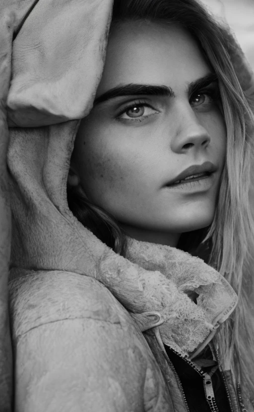 Monochrome <lora:cara_V1:1> cara, beautiful, stunning portrait, depth of field, on bazaar, turkish bazaar, exotic, dimmed light, highly detailed, pretty, award winning, masterpiece, realistic, 1girl, solo, market place, people, colorful, colorful light, dirty, adventure, fight, leather jacket, parka, long hair, happy, sexy, cleavage . Black and white, contrast, tone, texture, detailed
