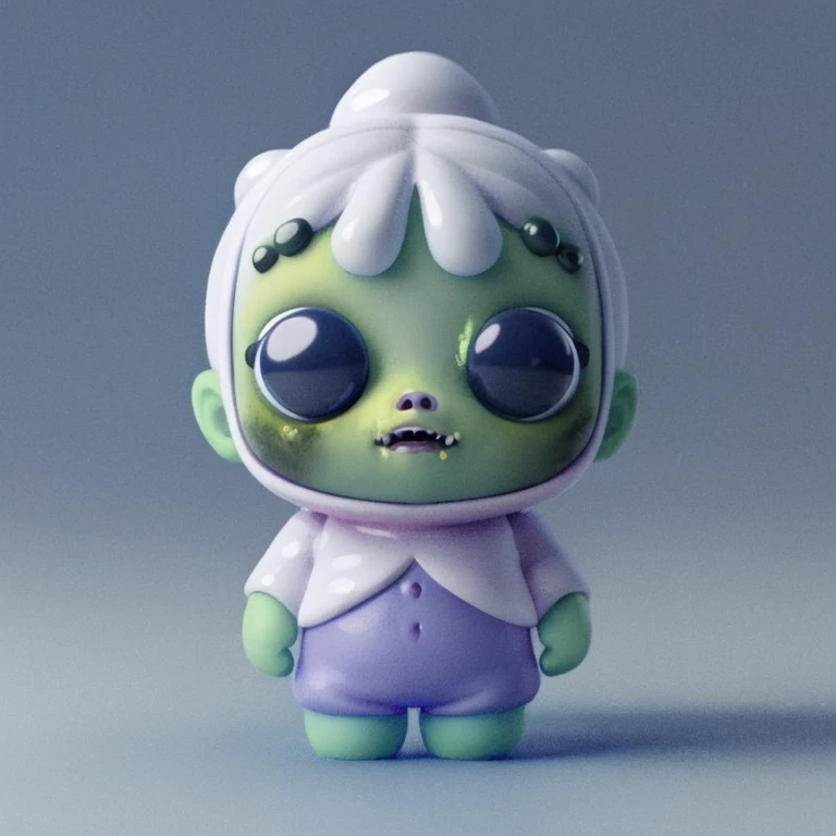 masterpiece, best quality,(Zombie:1.1),solo,cute,blind box, 3d rendering,HD,8K, white background, <lora:dayanmengV2-000010:0.8>