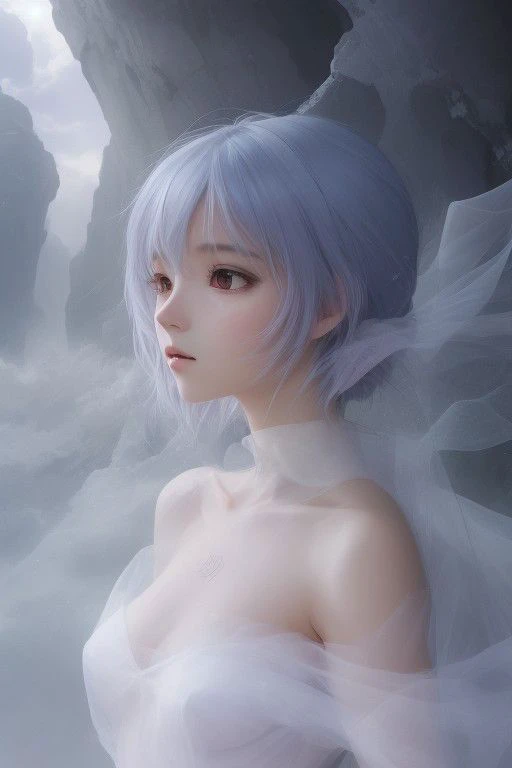 1girl,<lora:Ayanami:3.0>, a young woman, ethereal, breathtaking  background,