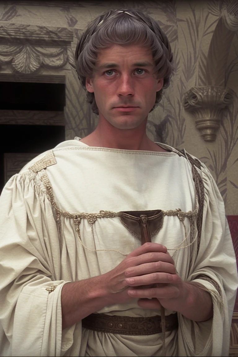 PeeWeeHerman, 1man, (pope:1.4), Roman Catholic, Vatican City, papal uniform, Popemobile, (masterpiece, best quality, extremely detailed, photorealistic), narrow body, skinny, wild colors, (closeup on upper body:1.3)