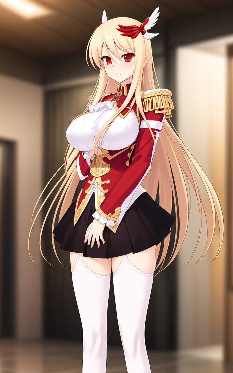Tanya degurechaff, nude, no pants, military dress, pussy, nice, boardroom, 1girl, solo, masterpiece
