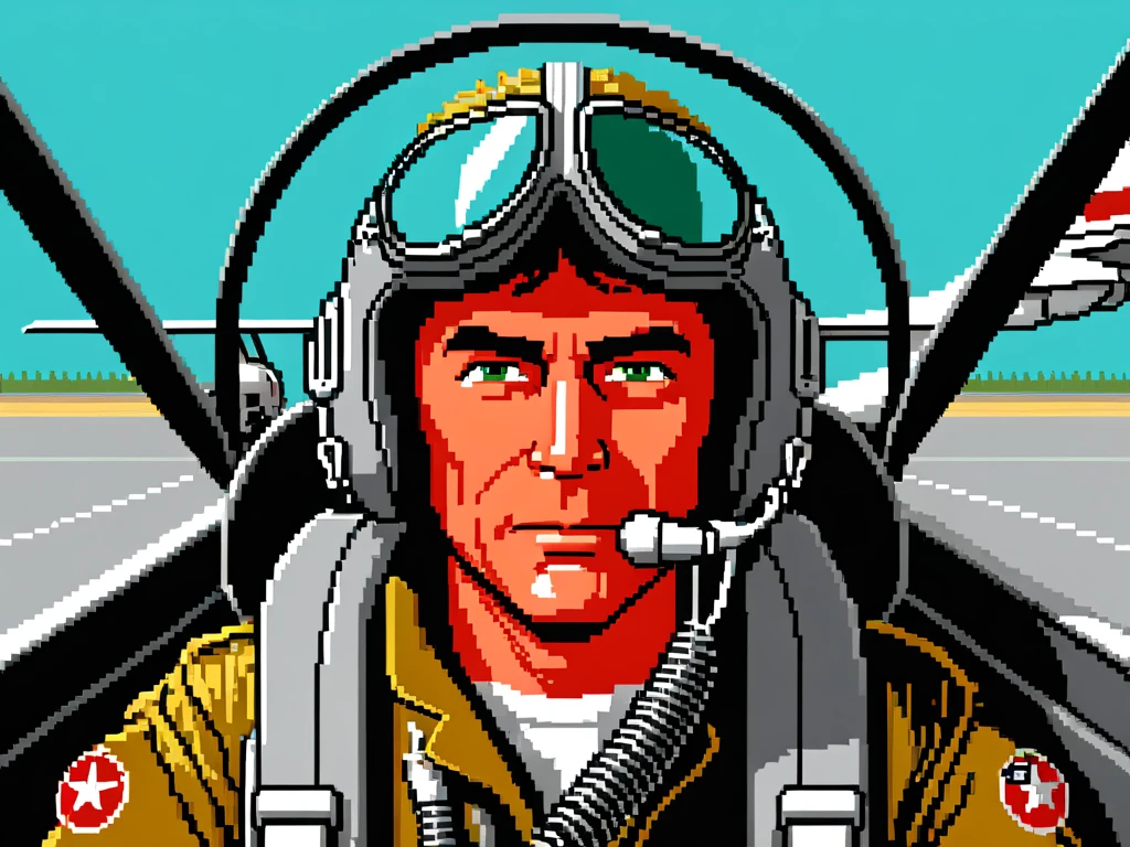dosegagfx style, fighter pilot front view in his plane <lora:dosegagfxSDXL-000004:1>