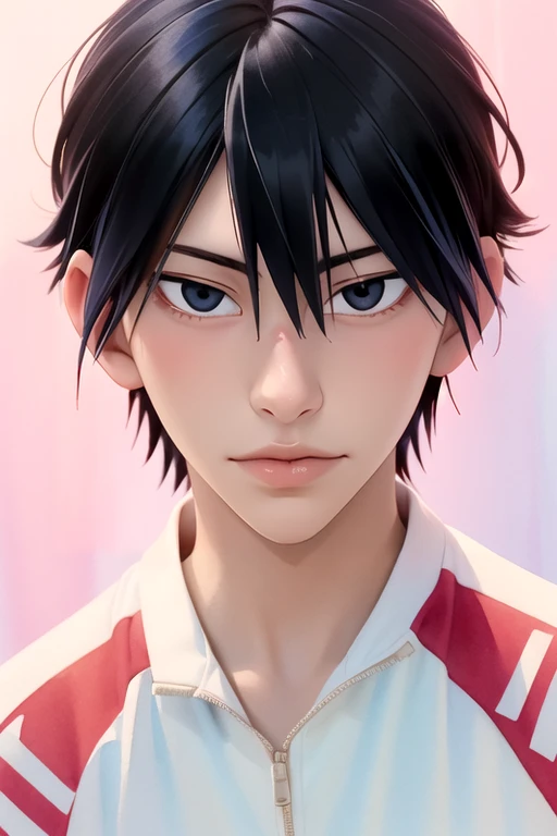(best quality:1.1), (masterpiece:1.4), sketch, , upper body, depth of field, (watercolor illustration, soft pastel colors:1.1), (realistic:1.4), 1boy, solo, male focus, <lora:shunsuke_imaizumi:0.78>, shunsuke_imaizumi, black hair, black eyes, hair between eyes, , science fiction western, High resolution