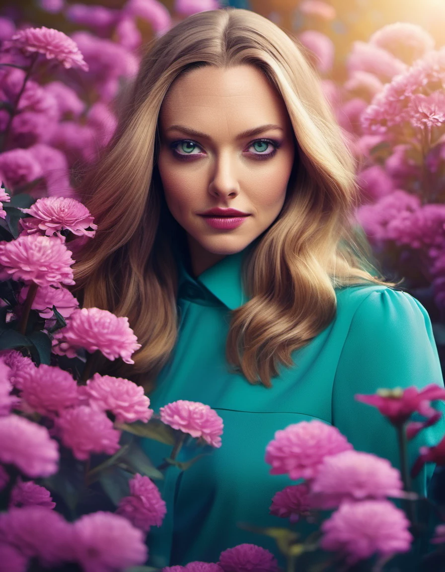 , cinematic photo cartoon version of of (((amndsyfrdsoph woman))) , cartoon character artstation digital painting portrait design by mark brooks and brad kunkle detailed face highly stylized realistic cinematic lighting dramatic shadows fine detail 4k 8K sharp focus high resolution octane render photorealism trending on ArtStation GTA cover page with textured flowers in background beautiful colors blue black red pink green purple violet teal g white yellow color scheme bright vivid contrast fantasy style beepley artwork . 35mm photograph, film, bokeh, professional, 4k, highly detailed <lora:Amanda Seyfried-000006:1>