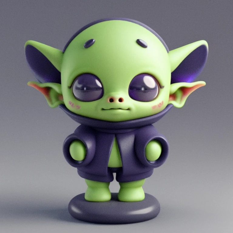 masterpiece, best quality,(Goblin:1.1),solo,cute,blind box, 3d rendering,HD,8K, white background, <lora:dayanmengV2-000010:0.8>
