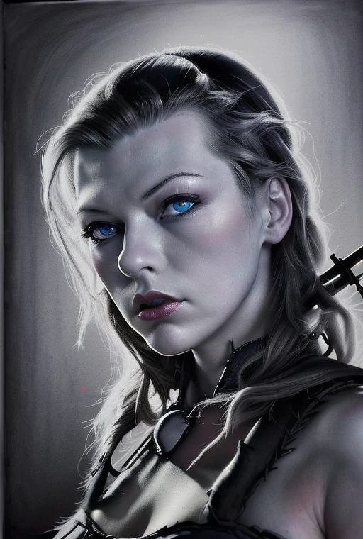 illustration of sks woman as thief in leather armor, smirk, beautiful detailed eyes, cinematic, drawn by Greg Rutkowski, Yoji Shinkawa:0.6, vibrant colors, <lora:locon_millyalcock_v1_from_v1_64_32:1.25>