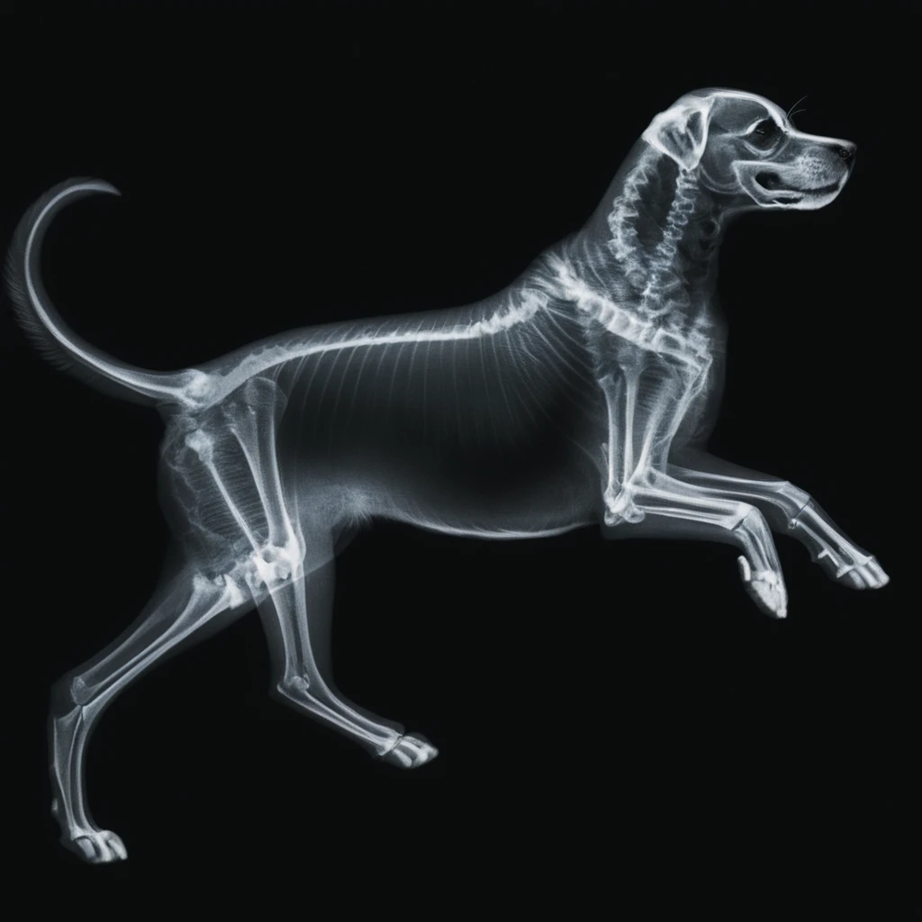 cinematic film still of  <lora:x-ray style:1> X-ray of
a skeleton of a dog running across a black background,x-ray style, shallow depth of field, vignette, highly detailed, high budget, bokeh, cinemascope, moody, epic, gorgeous, film grain, grainy