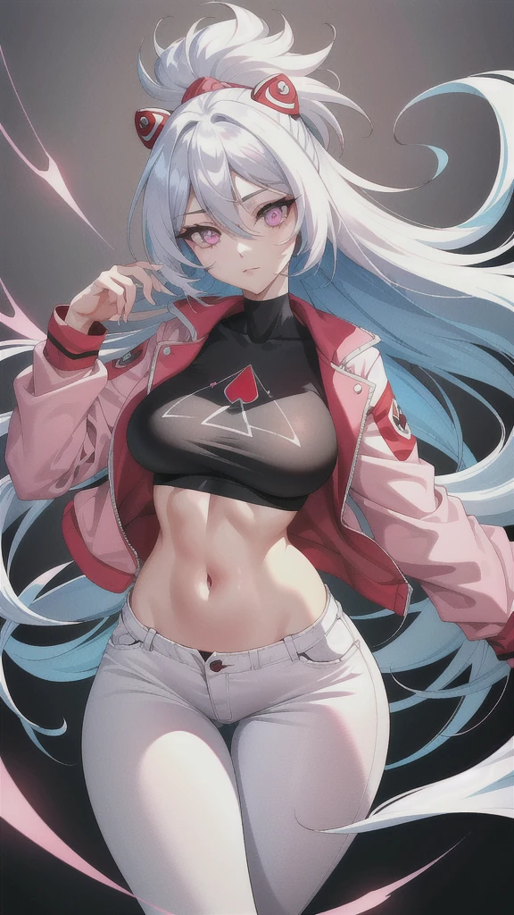 (Super detailed、Ultra-high resolution、Detailed Background)、((Flat Color))、((colorful))、((浮かぶcolorfulな水))、One female secretary in the office、body paint、Pop tattoo on belly、Big Breasts、Sexy Random Pose、Angle view from below、
(Medium Hair、Silver Hair、hair ornaments、Glasses)、Beautiful blue eyes、Beautiful red lip、(Micro Bondage Suit、choker）、Sexy uniform showing the underside of the chest）、(((Underboob)))、TWICE&#39;s Tzuyu&#39; on pause、（fun、smile、A rich expression）、cameltoe