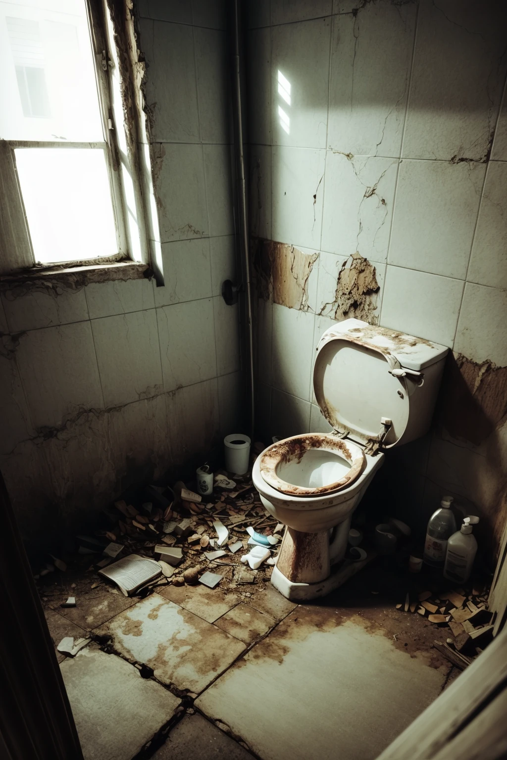 outdoors,no humans,<lora:add_detail:1>,red-panic-button-positive,<lora:0181 dirty toilet_v2:0.9>,ruanyi0181,bottle,box,coffee,cup,door,faucet,indoors,mirror,soap,soap bottle,still life,tile floor,tile wall,tiles,toilet,toilet paper,trash can,water,, best quality,masterpiece,high quality,real,realistic,super detailed,full detail,8K,