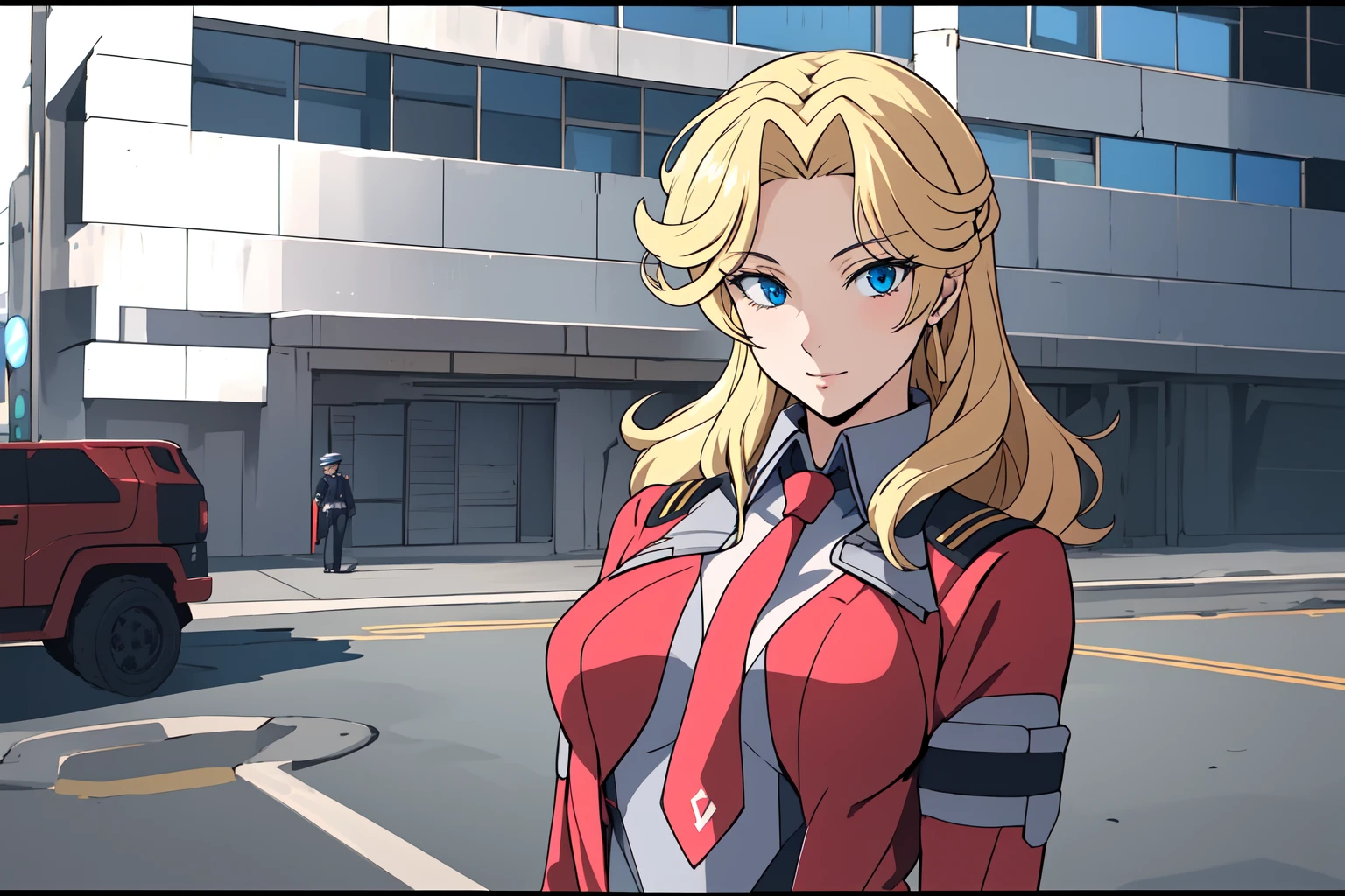 (RAW photo, best quality), 1girl,
<lora:srw_og_leona_garstein_v1_2-000003:1>, srw_leona_garstein, military uniform, necktie,