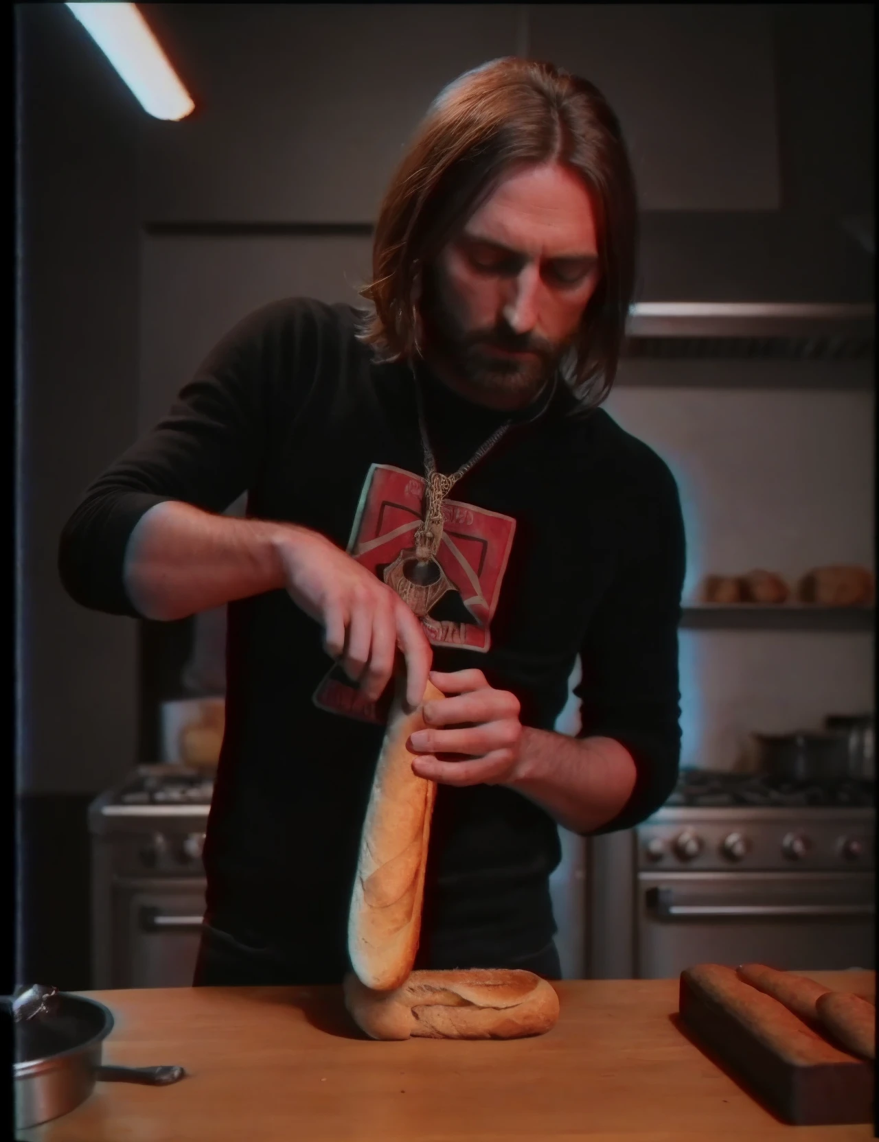 lordsofsynth photo of david guetta preparing a baguette, professional photography, high quality, perfect lighting <lora:hjlordsofsynth_v11:1>