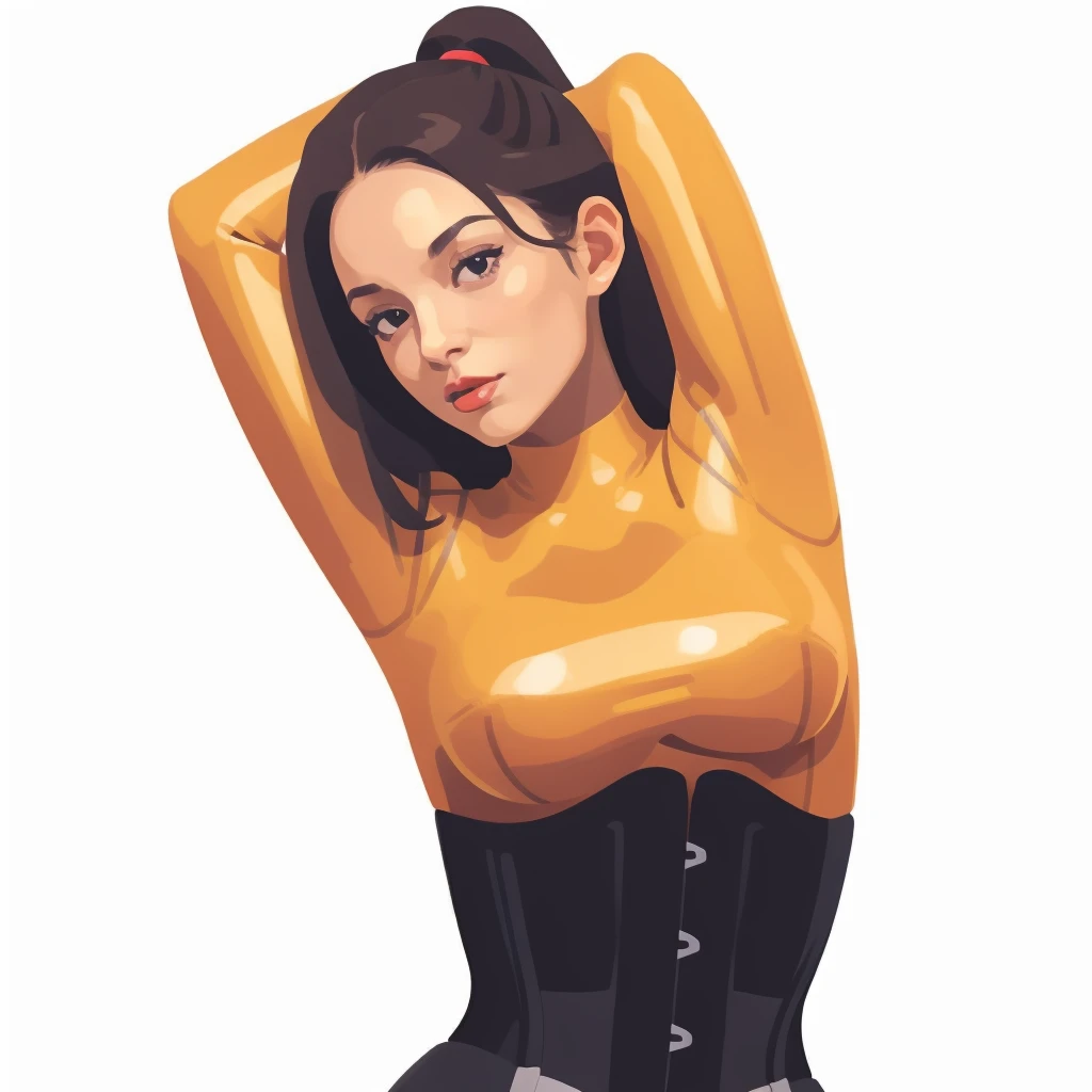 Joscheks Shiny Fashion: Latex Underbust Corset v2.0-epicrealism