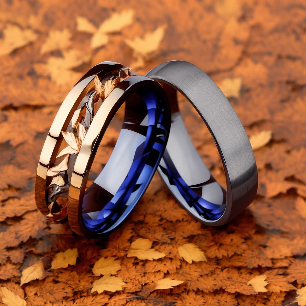 wedding rings, simple background, no humans, <lora:Copax_StyleMix_4_Wedding_Rings:1>