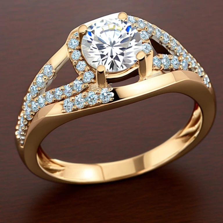 wedding rings, simple background, no humans, diamond ring, <lora:Copax_StyleMix_4_Wedding_Rings:0.8>