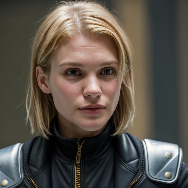 a photo of st4r8uck-001. realistic. jacket, zipper. night. looking at the viewer. from the side. symmetrical jaw. PA7_Portrait-MCU