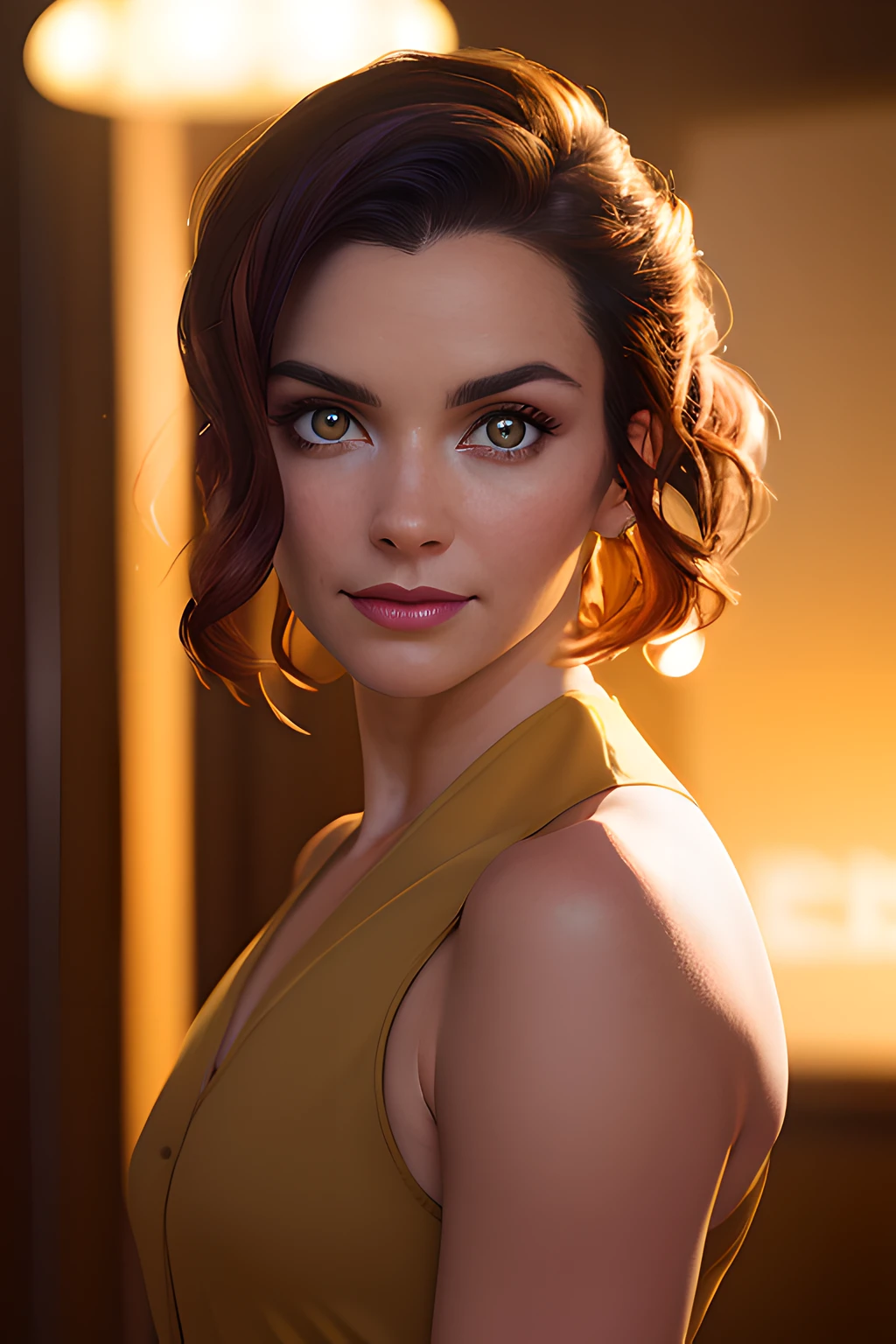 8K, (best quality:1.3), (masterpiece:1.3), (detailed:1.2), UHD, distinct image, (Cowboy shot), ((photogenic, rule of thirds)), RAW photo, (realistic art style:1.2) Solo, (Photorealistic Natural Human Body), looking at viewer, hairstyle, Singer, Neon Style, cyber style, Clubbing,((female pov)), Sony a7 IV and 50mm Sigma f/1.4 ZEISS lens, the portrait is expertly captured by renowned photographer Justin Hogan, known for his sharp focus, film grain and rich, deep colors, shadows. The lighting, featuring a golden warm light and soft, natural volumetric lighting, provides an elegant and ethereal ligthing feel to the shot.