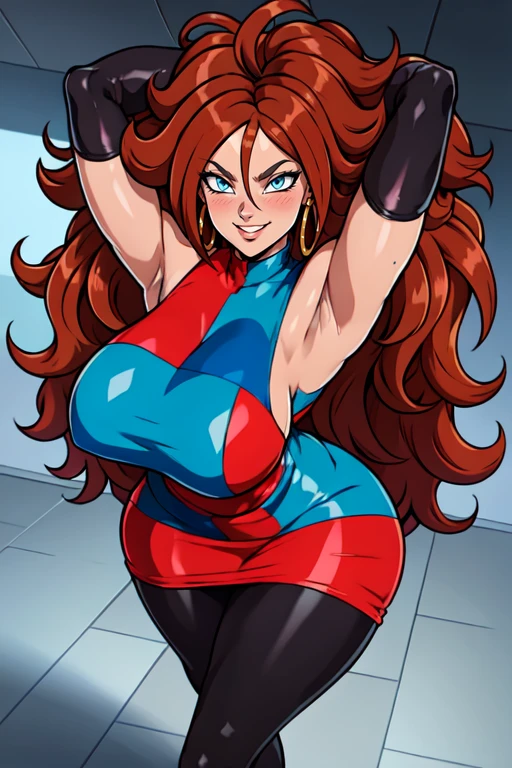 masterpiece,Sexy, Superheroine, Red hair, long hair, busty, ((blue highleg leotard with a t-back thong and a gold star insignia on chest)), gold boots, gold gloves, curvy, ((cleavage cutout)), anime, sex, full nelson, ahegao, ((rough sex)), cumshot, cremepie