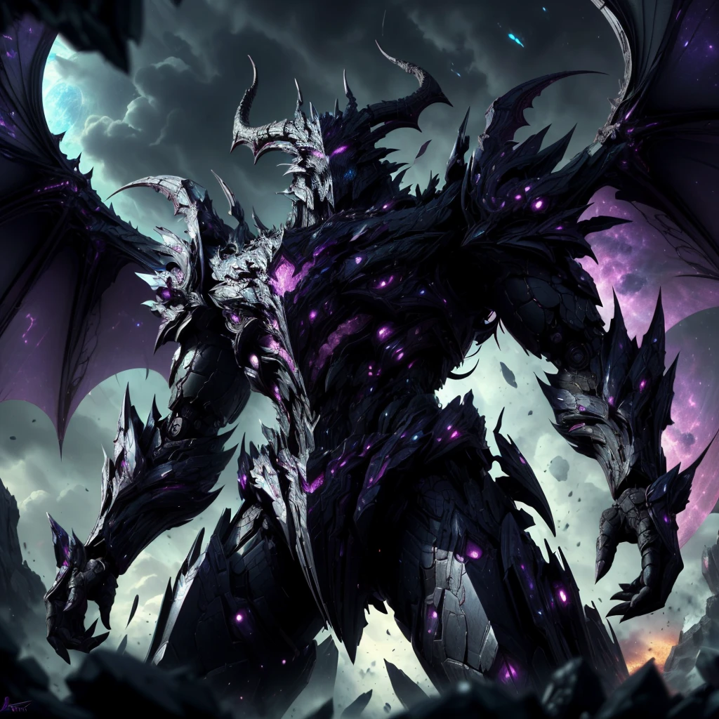 <lora:DraconicTech-15:0.8> draconictech, scifi,obsidian , iridescent, <lora:add_detail:0.5>
iridescent, huge colossal battle mech , destruction, from below,