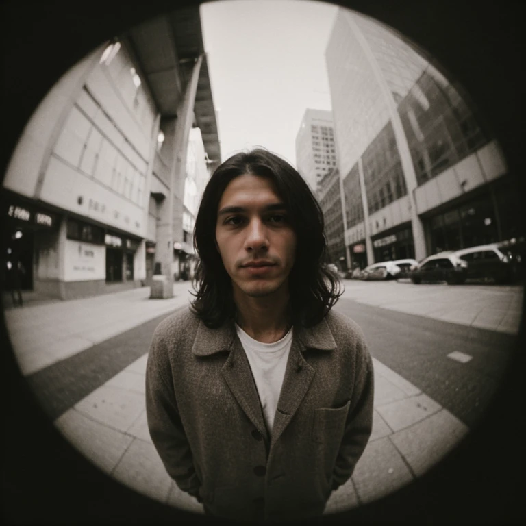 portrait of a man, <lora:Fisheye-8mmlens:0.4>, fisheye8mmv1beta, lens, epiCPhoto