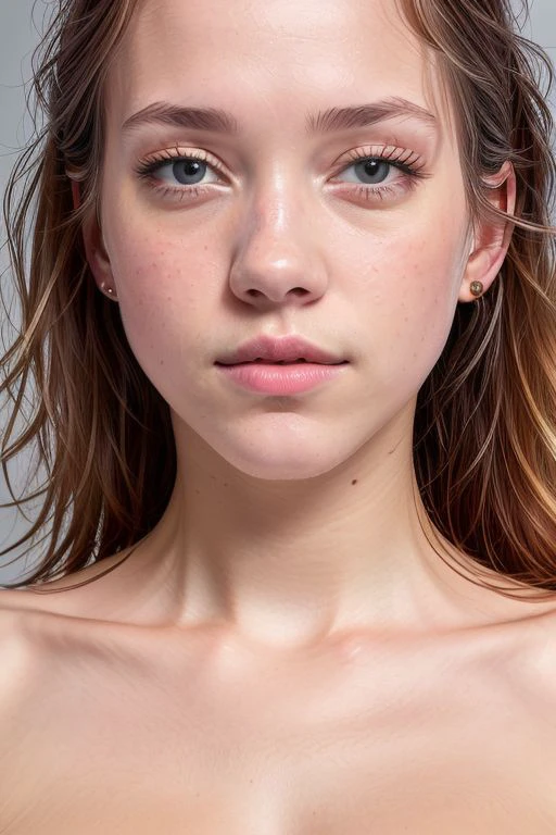 "Naked Pastel Bra" ((Hairstyle is shaved head, skinhead)), (Malaysia female), age 15 years old, 8K, photottorialism, G-String