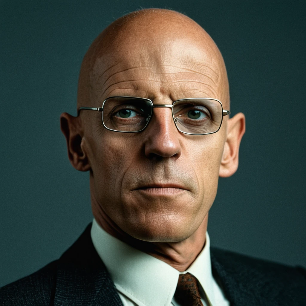 professional studio portrait photo of michelfoucault man , GQ photoshoot, tight focus, model shoot, simple background, classical english gentleman clothing, rim lighting, perfect cinematic lighting, head and upper torso, eye contact
(indistinguishable from reality:1.4) detailed facial features, detailed skin texture, natural skin texture, detailed cloth texture, perfect eyes, detailed iris,
analog, raw, f2, 35mm, . 8k, highly detailed, (high quality, best quality:1.3), Extremely high-resolution, film grain, dslr, Kodak Portra 400 camera f1.6 lens, 35mm, Fujifilm Superia Premium 400, Nikon D850,
<lora:add-detail-xl:0.25> <lora:michelfoucaultXL_10-17-23_v1.6:0.95>