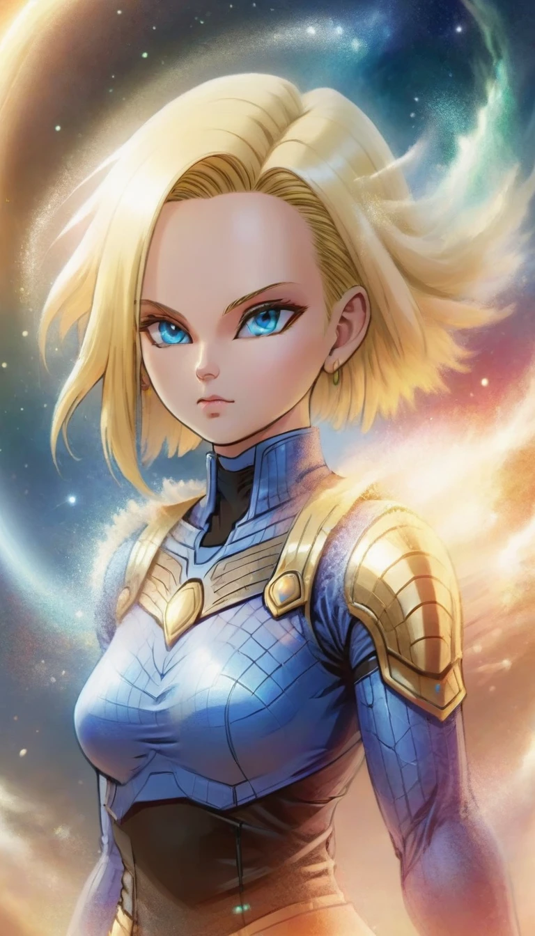 ethereal fantasy concept art of <lora:Android18XL:.8>android18 <lora:ral-dissolve:1> dissolve . magnificent, celestial, ethereal, painterly, epic, majestic, magical, fantasy art, cover art, dreamy