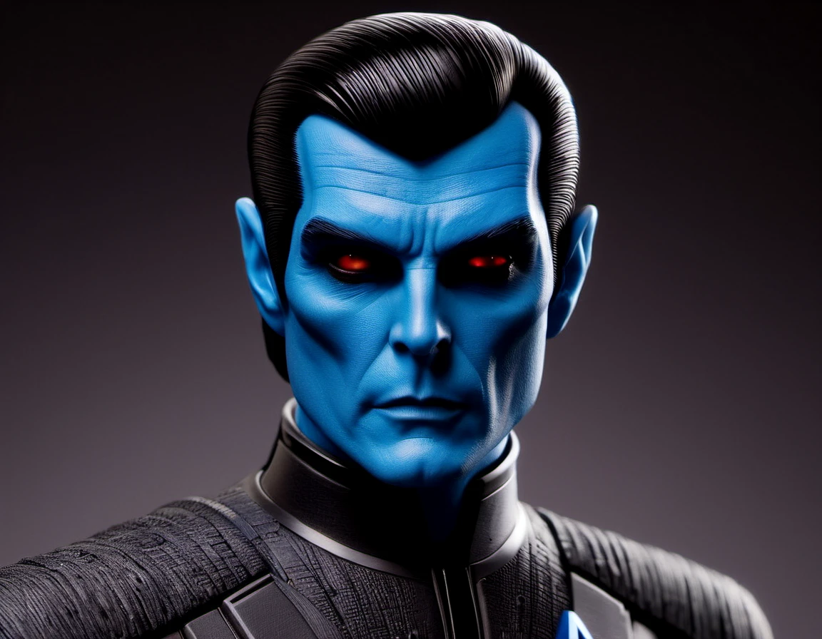 ObsidianCarbonBlack, Grand Admiral Thrawn, with carbon black hair