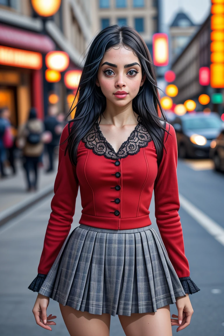 RAW photo, tv_Jane_Black_MXAI_V1,  pensive expression, ((full body shot)), action shot,  wearing school uniform , hotel suite, blue eyes, red hair, pale skin, looking over the shoulder, full body shot,  flirting with the camera, instagram pose, photo, f1.4, 40mm,  raw, 8k, textured skin, skin pores, intricate details,  PA7_Photo <lora:detail_slider_v4:1.5>