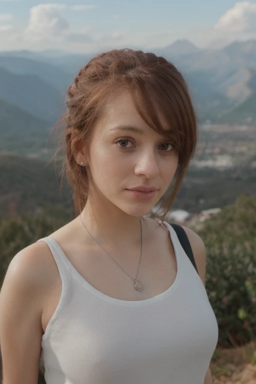 portrait photograph of (m4d150n:0.9), standing on a mountain, <lora:m4d150n-10:1>