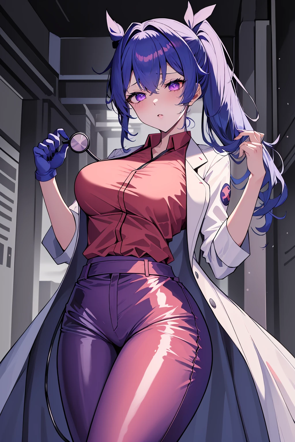 ((made by zackary911:1 art style)), ((adorable cute cat face)), (colors her skin and face purple:1), focus on the female furry cat, ((tall and imposing female body)), ((superiority and perfect body) ), ((female bald cat face dressed only in a white scientist's lab coat:1)), ((no hair anywhere on her body, no skin, total baldness, baldness:1)), masterpiece, Best quality, purple body, (fitness belly perfect body:1) and face color, a furry and feminine woman is a cute cat with purple hair, orange cat tongue, no hair anywhere on her body, pink cat nose, bare skin, big thighs, big tits and natural, big breasts, ((Hourglass figure)), (1.4), huge , thick, thick body, sexy massive female, Perfect body, big breasts, big ass, Perfect body, masterpiece, Best quality, full figure, voluptuous SEXY body, smooth. Perfect, athletic body, purple nipples, large oval eyes with black sclera and white pupils, orange tongue, ((purple inside her cat ears)), light pink cat nose, black and white eyes, ((long tail of dark purple color)), purple vagina, ((completely smooth face)), ((violet female sphinx cat face)), ((sphynx cat head)), orange cat tongue, adorable face, ((Cute face)), voluptuous cat woman, ((white scientist lab coat)), furry cat with an happy face expression, ((happy face)), happy face, venus Perfect body, ((only 2 cat ears Normal purple, no hair on the head:1)), purple nipples, completely, high quality, masterpiece, adorable and sexy, Beautiful adorable Perfect body, violet color of the body and the face, big black eyes with white iris, cat mouth, cat teeth, bald body, on a romantic date, ((made by art style zackary911:1)