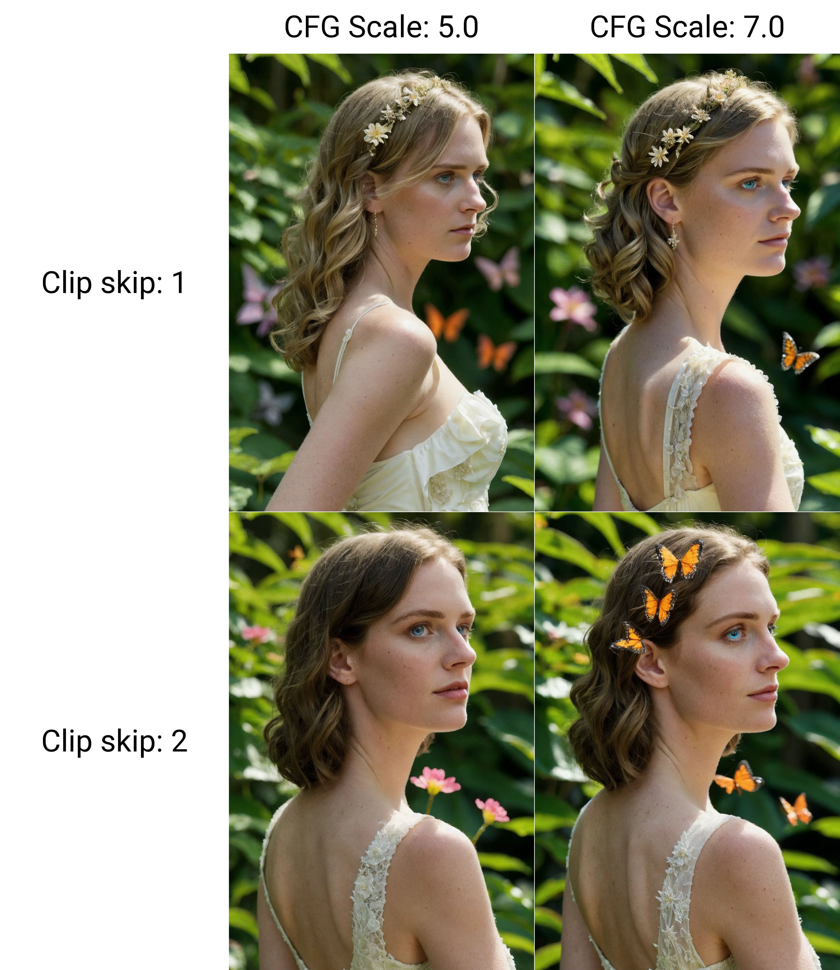 fantasy, natfran, arms behind back, turning to face viewer, summer, 24mm, 4k textures, intricate, elegant, highly detailed, sharp focus, cinematic, intricate details, <lora:NatalieFrancis-v20M:0.9> arboretum with butterflies and flowers