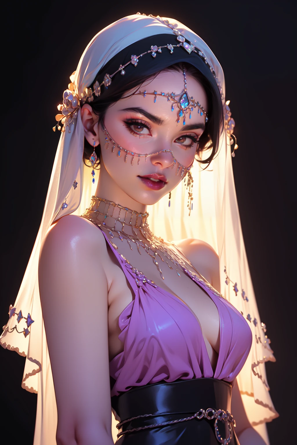 Head/Forehead Chain Veil Forehead Veil/Jewel