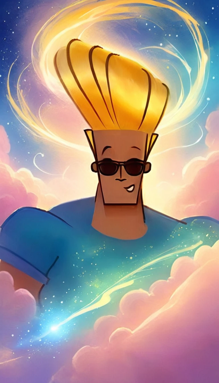 ethereal fantasy concept art of   <lora:JohnnyBravoXL:1>johnnybravo, <lora:SDXL_Sacred_beast:.3>god . magnificent, celestial, ethereal, painterly, epic, majestic, magical, fantasy art, cover art, dreamy
