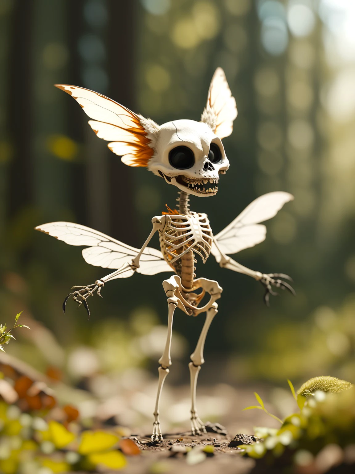master piece, high quality, Clever skeleton fox fairy,dark Fairy Tales, <lora:20240128-1706426374744:0.9>