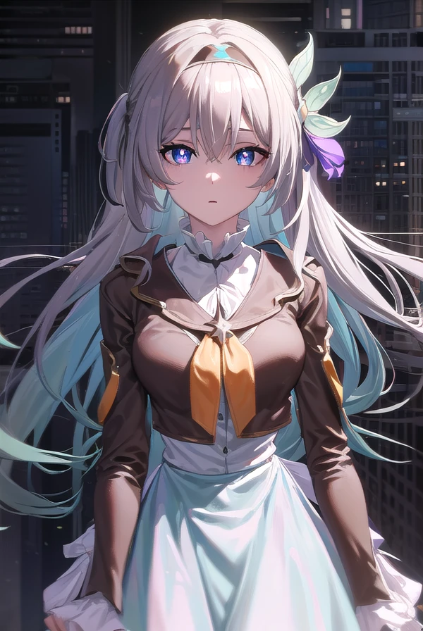 honkaifirefly, <lora:honkai firefly-lora-nochekaiser:1>,
firefly, (purple eyes:1.3), grey hair, butterfly hair ornament, hair ornament, hair intakes, long hair, (bright pupils:1.5),
BREAK black socks, blue dress, blue socks, dress, shoes, socks, two-tone dress, two-tone socks, white dress, long sleeves, hair band,
BREAK outdoors,
BREAK looking at viewer, (cowboy shot:1.5),
BREAK <lyco:GoodHands-beta2:1>, (masterpiece:1.2), best quality, high resolution, unity 8k wallpaper, (illustration:0.8), (beautiful detailed eyes:1.6), extremely detailed face, perfect lighting, extremely detailed CG, (perfect hands, perfect anatomy),