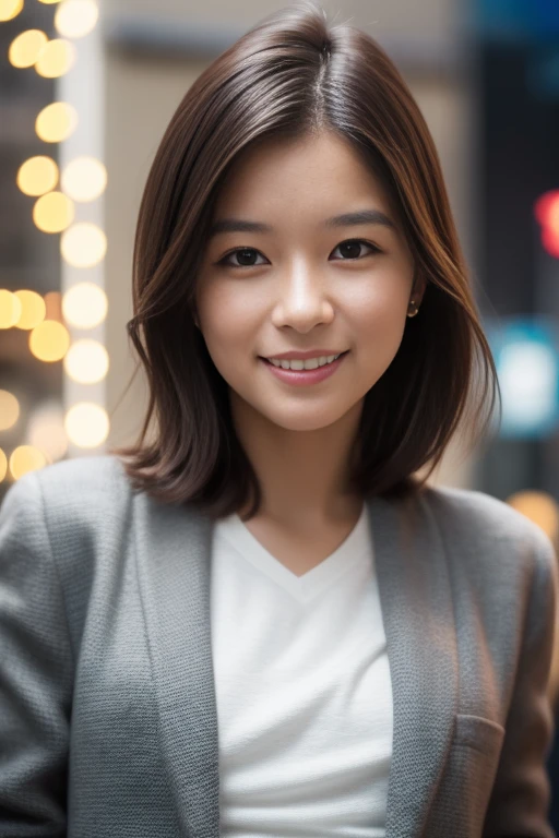 1girl,(RAW photo, best quality), (realistic, photo-realistic:1.4), masterpiece, an extremely delicate and beautiful, extremely detailed, 2k wallpaper, Amazing, finely detail, extremely detailed CG unity 8k wallpaper, ultra-detailed, highres, soft light, beautiful detailed girl, extremely detailed eyes and face, beautiful detailed nose, beautiful detailed eyes,cinematic lighting,perfect anatomy,slender body,smiling ,(bokeh:1.3)
in front of izakaya,narrow street like nakano,lights reflected on wet floor,after rain,night time,shop sign lights,winter night
wearing cashmere jacket
<lora:yoshinekyoko_lora:0.7>