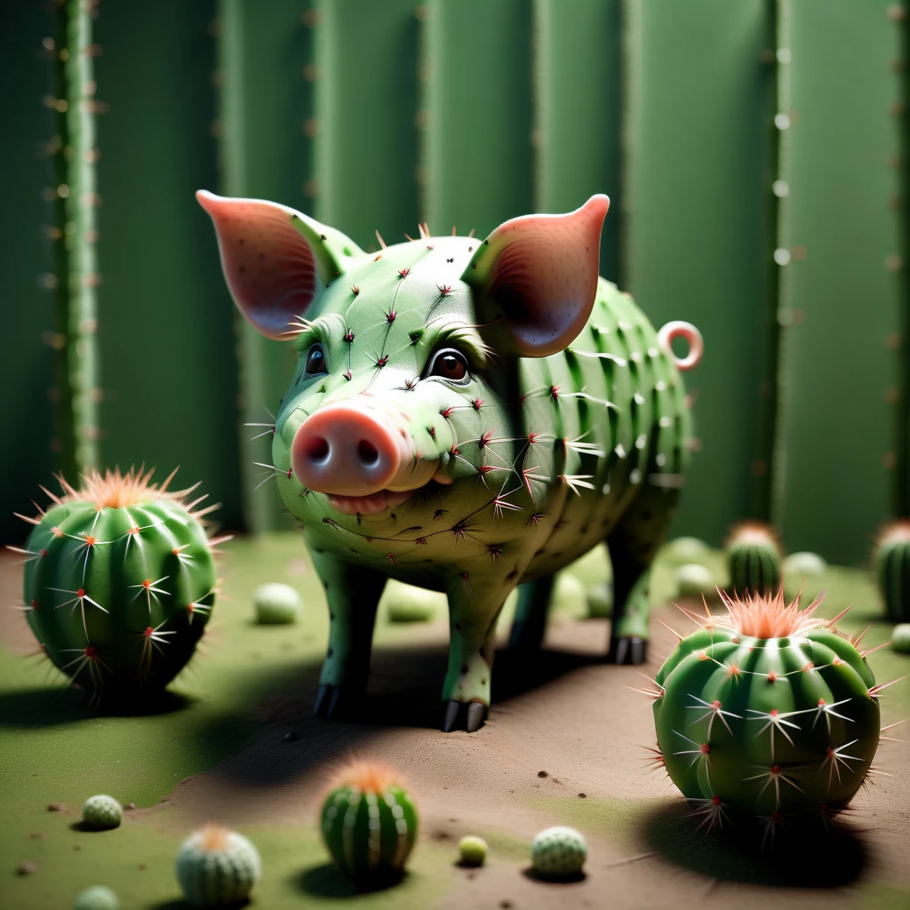 Cactexa pig, very detailed<lora:Cactexa:0.8>
