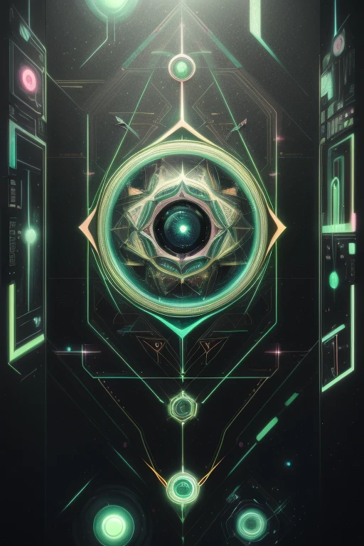 ICON COLLECTION OF ORACLES, in the style of artfully oracle,geometric abstraction,futurist illusionism,living at the edge of the future digitally geometric and the past fantasy spirit world,
masterpiece,liquid graphite,watercolor,ink fineliners,markers,hand drawn illustration,pastels,fading in and out of reality for divination,best quality absurd resolution unreal engine 5,uhd,highres,colorful,Magic Vortex,dreamlike,
lime green,neon green,pastel pink,bone white,
<lora:artfullyoracle-v1 (1):0.4>,