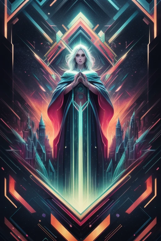 ICON COLLECTION OF ORACLES, in the style of artfully oracle,geometric abstraction,futurist illusionism,living at the edge of the future digitally geometric and the past fantasy spirit world,
masterpiece,liquid graphite,watercolor,ink fineliners,markers,hand drawn illustration,pastels,fading in and out of reality for divination,best quality absurd resolution unreal engine 5,uhd,highres,colorful,Magic Vortex,dreamlike,
lime green,neon green,pastel pink,bone white,
<lora:artfullyoracle-v1 (1):0.4>,