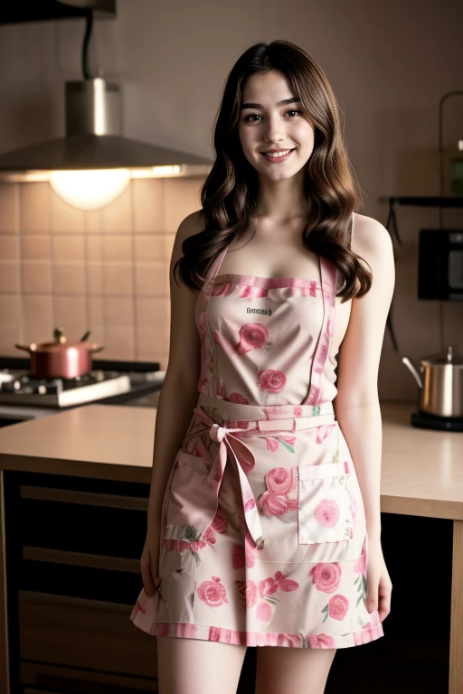 ((1 girl, 22 y.o, Masterpiece, best quality, cinematic lighting, 8k, full body shot, long hair, hourglass body)), (smile:0.85), (realistic background:1.2)
<lora:Floral_Naked_Apron_By_Stable_Yogi:1.2> pink floral print, naked apron