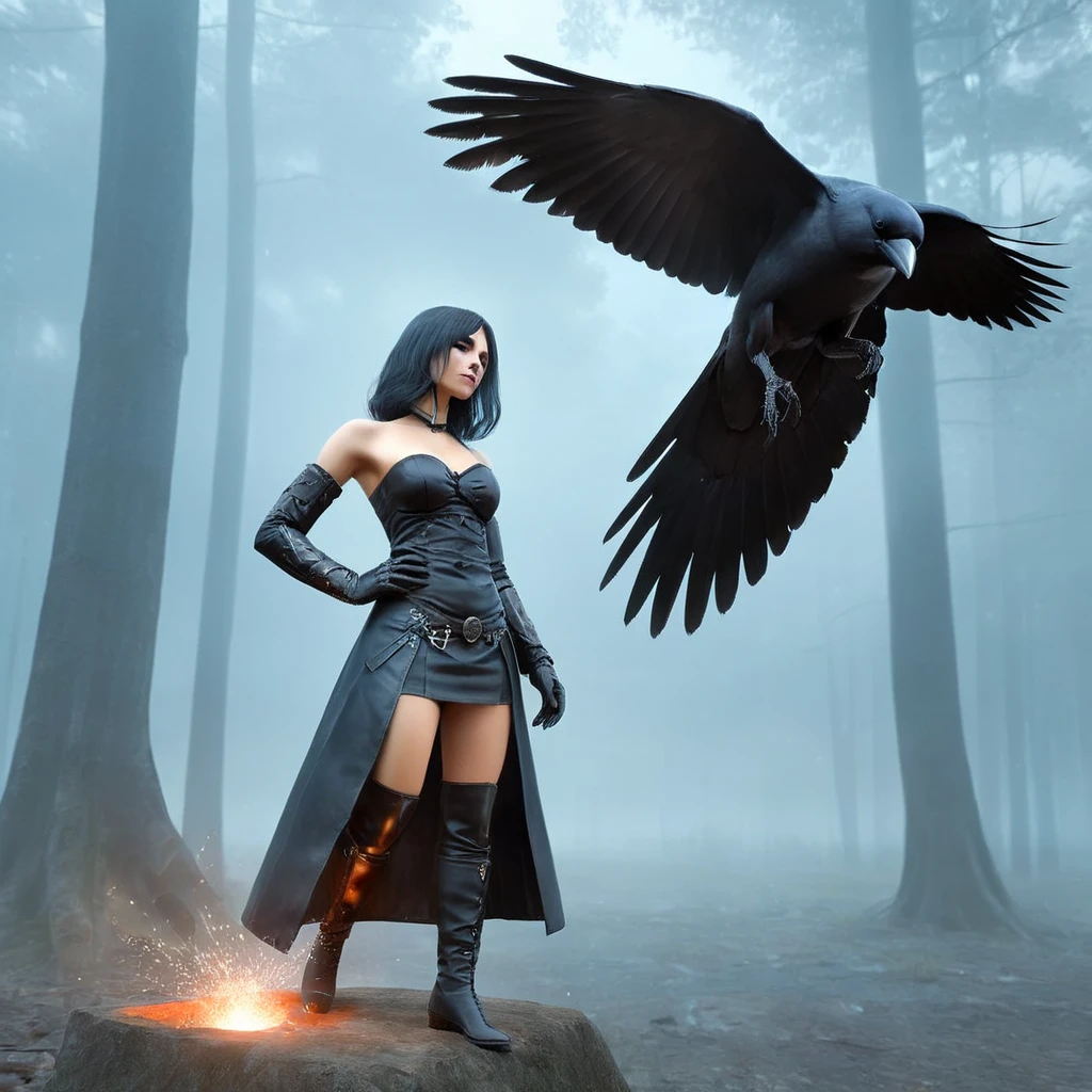 crow, outdoors, cathedral, duskull, dusk, yuuhi kurenai, the legend of zelda: tears of the kingdom, crows fall all over the ground, dark forest, crowgirl,
best quality, high quality, highres, masterpiece,
<lora:crow SDXL-000001:0.7>
<lora:SDXL Detail Tweaker XL ç»èè°æ´å¨ -3 3:1>
<lora:SDXL Darkness_Cinema:0.6>