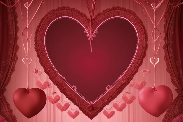 <lora:Valentine_v1:0.8> romantic background for valentine, hearts, red, pink,